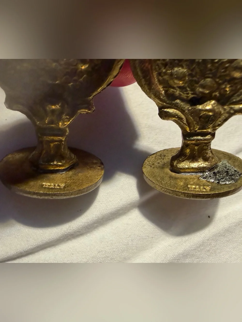 Vintage Italian Brass Wax Seal Stamps SWAK Hearts Turtle Walkdens Wax 1960s